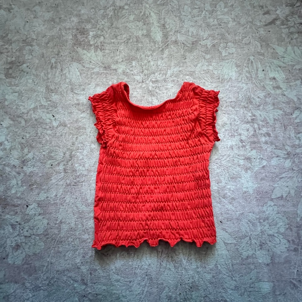 Urban Outfitters orange Smocked Blouse